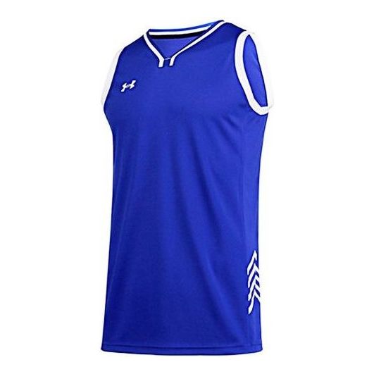 Under Armour Logo Basketball Jersey 'Blue White' 21500104-400