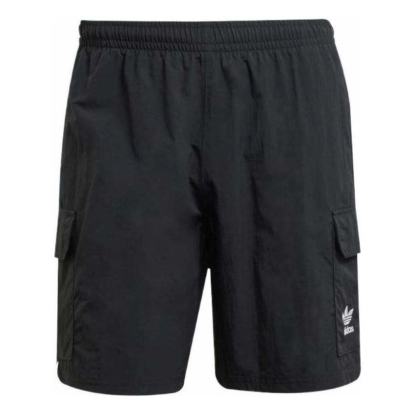 adidas Trefoil Essentials Woven Cargo Shorts Asia Sizing 'Black' JD0406