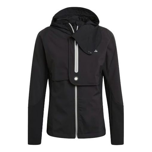 adidas Windrdy Jkt M Casual Running Sports Hooded Jacket Black GN5921