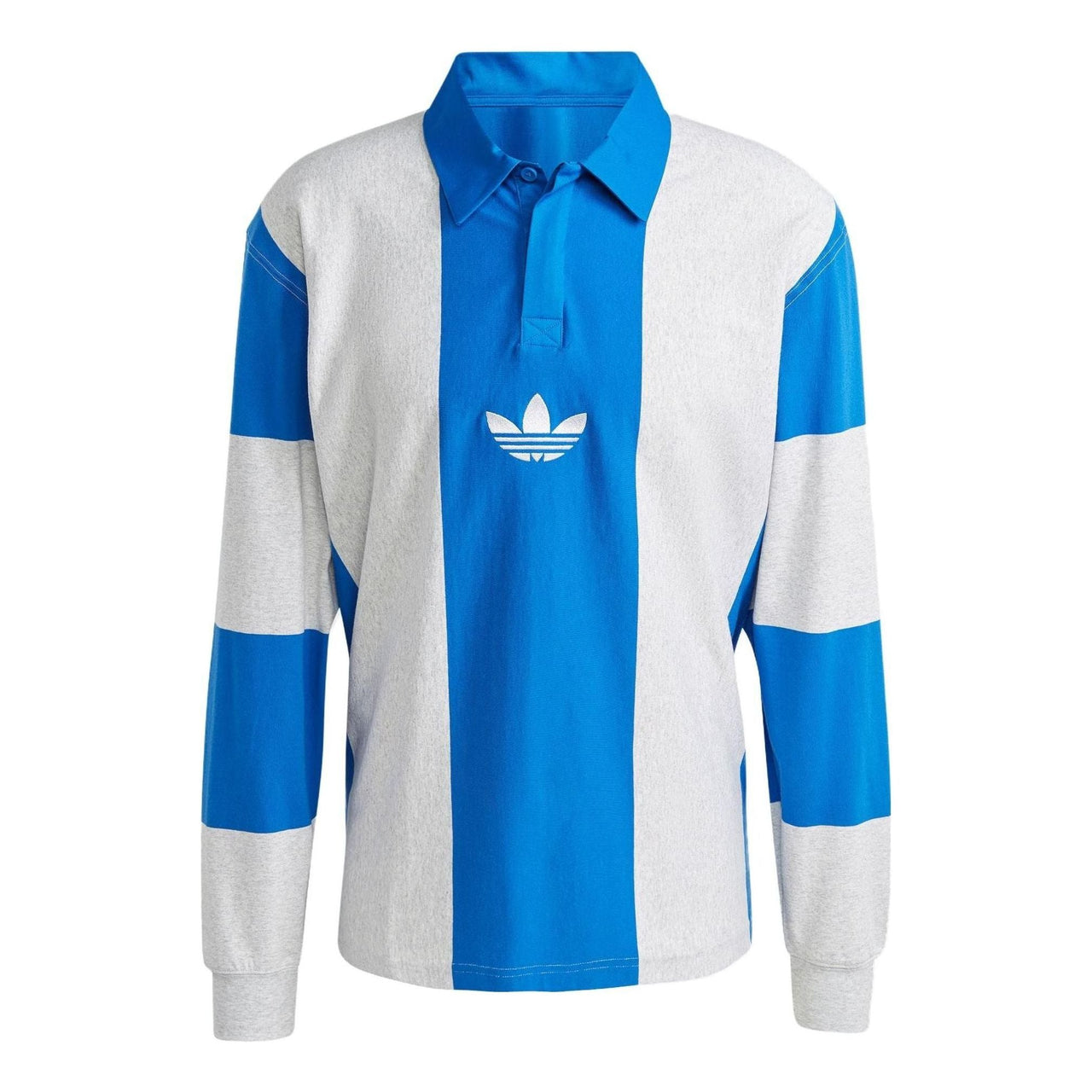 adidas Originals Hack Rugby Long Sleeve Polo Shirts 'Blue White' IM4584