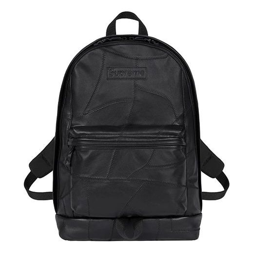 Supreme Patchwork Leather Backpack 'Black' SUP-FW19-957
