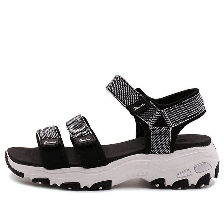 (WMNS) Skechers D Lites Sandals Black 31657-BLK