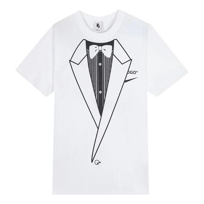 Nike Off-White NRG A6 T-Shirt 'White Black' BQ0827-101