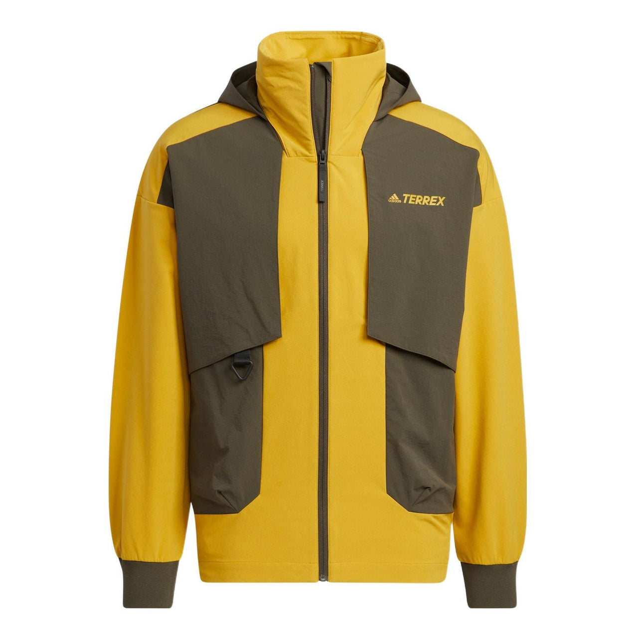 adidas Terrex Voyg Trans J Printing Logo Zipper Stand Collar Sun Protection Jacket Yellow HN2028