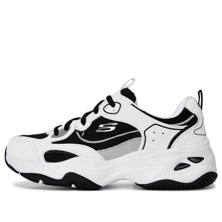 (WMNS) Skechers D'Lites 4.0 Shoes 'White Black' 896256-WBK