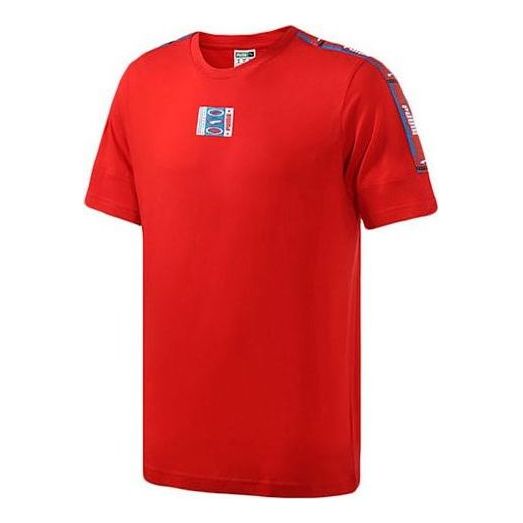 PUMA 90s Retro Tape Short Sleeve T-Shirt 'Red' 579516-04
