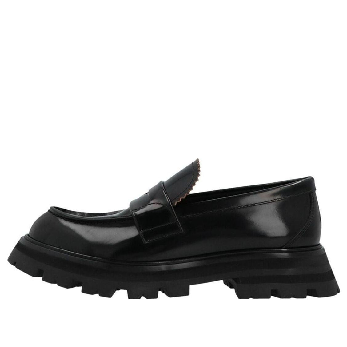 (WMNS) Alexander McQueen Wander Loafer 'Black' 666328WHZ801000