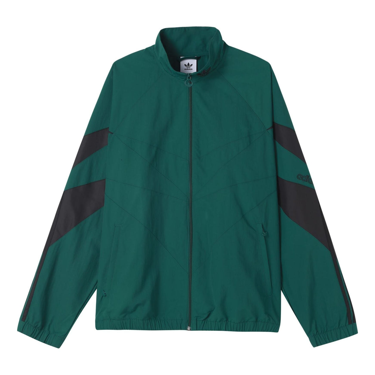 adidas Stripe Stand Collar Jacket Green H06747