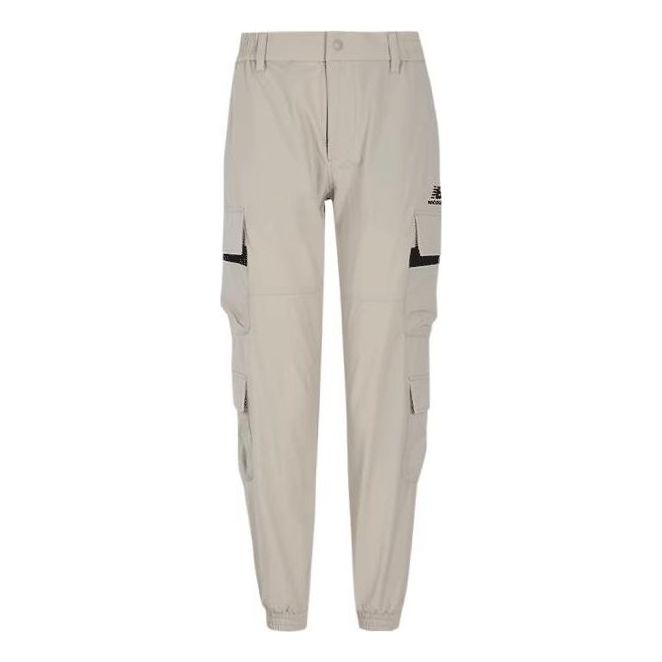New Balance Workout Cargo Pants 'Beige Black' NTA6N083-BEI