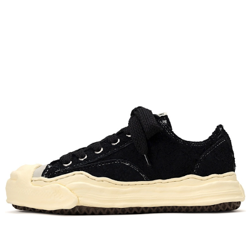 Maison MIHARA YASUHIRO Hank Low Original Sole Broken Suede 'Black' A09FW724-BLK