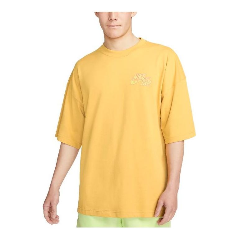 Nike Just Do It Brandriffs T-Shirt 'Yellow' FB9818-725