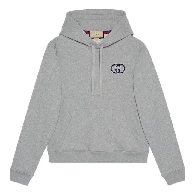 Gucci Cotton Jersey Hooded Sweatshirt 'Grey' 756649-XJFWA-1037