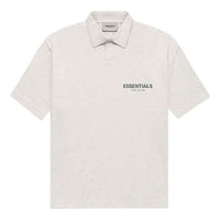 Fear of God Essentials FW21 Polo Shirt 'Light Heather Oatmeal' FOG-FW21-594