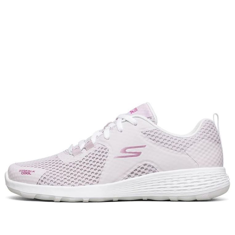 (WMNS) Skechers Go Walk Cool Running Shoes Pink/White 667081-LTMV