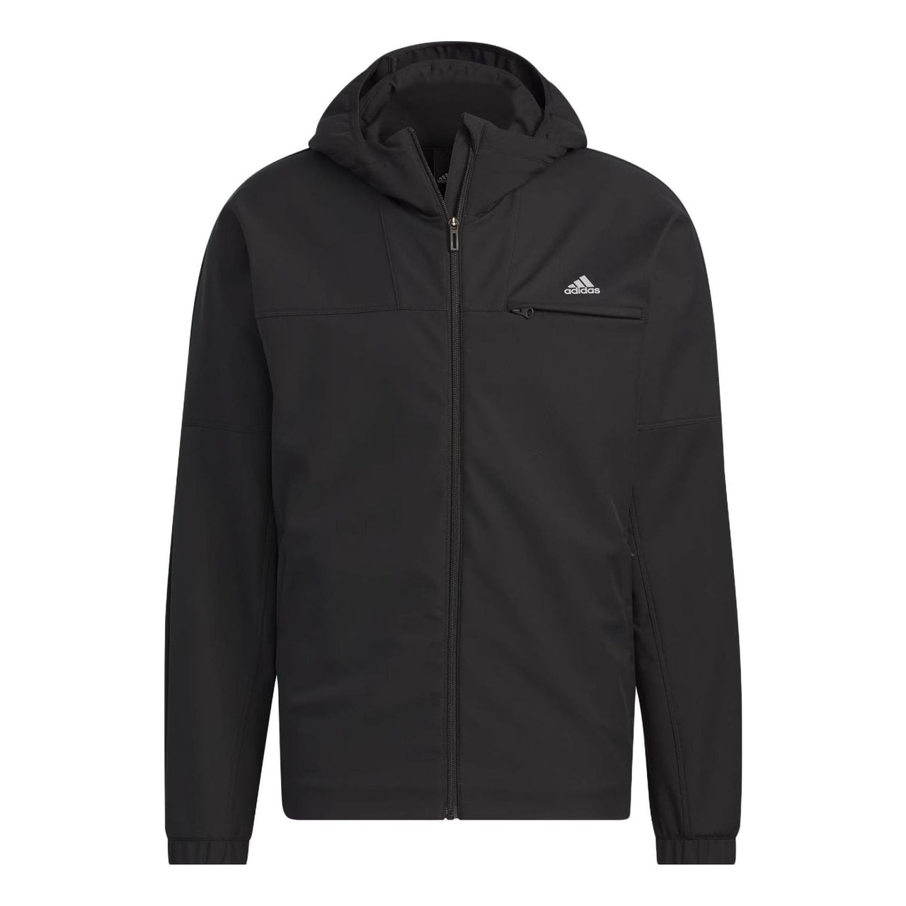 Aadidas Regular Fit 3-Layer Bonded Fleece Hooded Full-Zip Jacket 'Black' IK7347