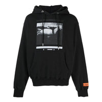 HERON PRESTON Graphic Print Hoodie 'Black' HMBB024S23JER0051010