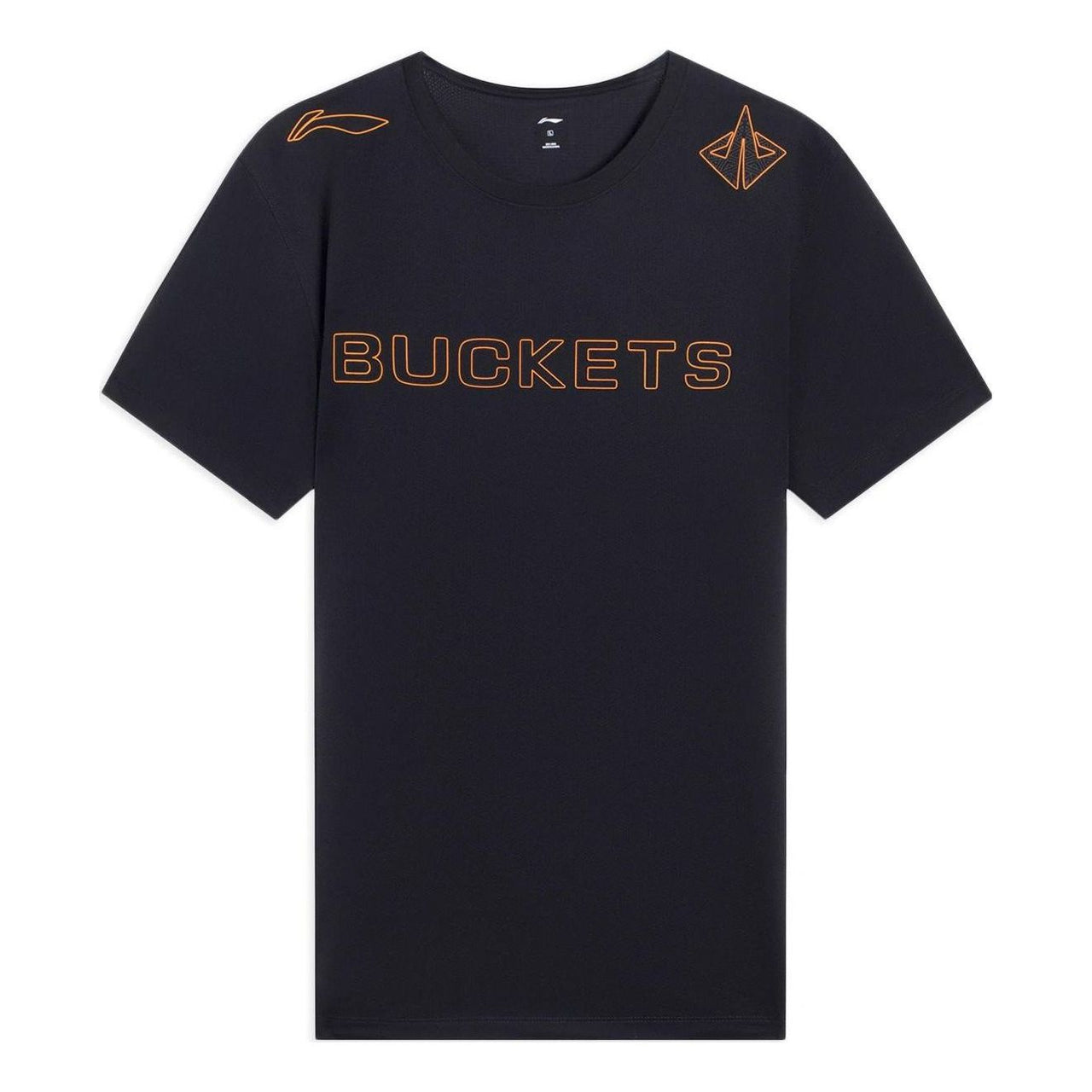 Li-Ning Hoops Buckets Graphic T-shirt 'Black' ATSS585-1