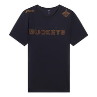 Li-Ning Hoops Buckets Graphic T-shirt 'Black' ATSS585-1