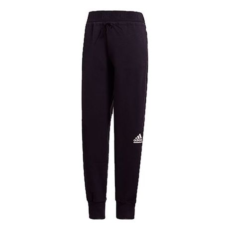 (WMNS) adidas Casual Bundle Feet Sports Pants Black GM3282