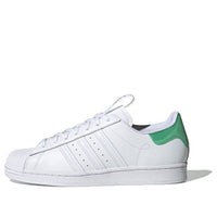 adidas originals Superstar Guangzhou Retro Low Top Casual Skate Shoes Unisex White Green FW2850