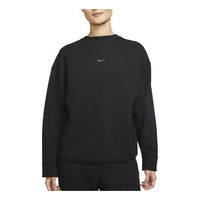 (WMNS) Nike Yoga Luxe Casual Sports Round Neck Pullover Hoodie Black DM6976-010