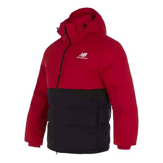 New Balance Windproof Lifestyle Down Jacket 'Red Black' AMJ93551-REP