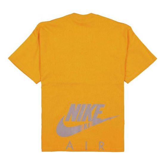 Nike x Kim Jones Crossover Air Logo Alphabet Printing Round Neck Short Sleeve Couple Style Orange DC9987-804