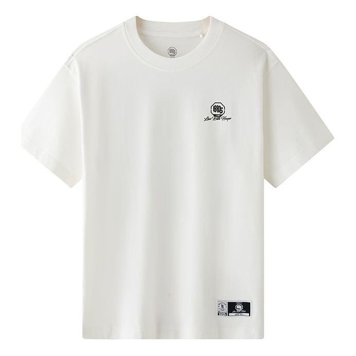 Li-Ning BadFive Live With Hoops Graphic T-shirt 'White' AHST281-1