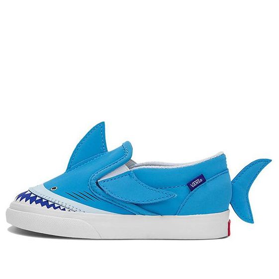 Vans Slip-On V Low Top One Pedal Casual Skate Shoes Td Blue White VN0A7Q4ZBES
