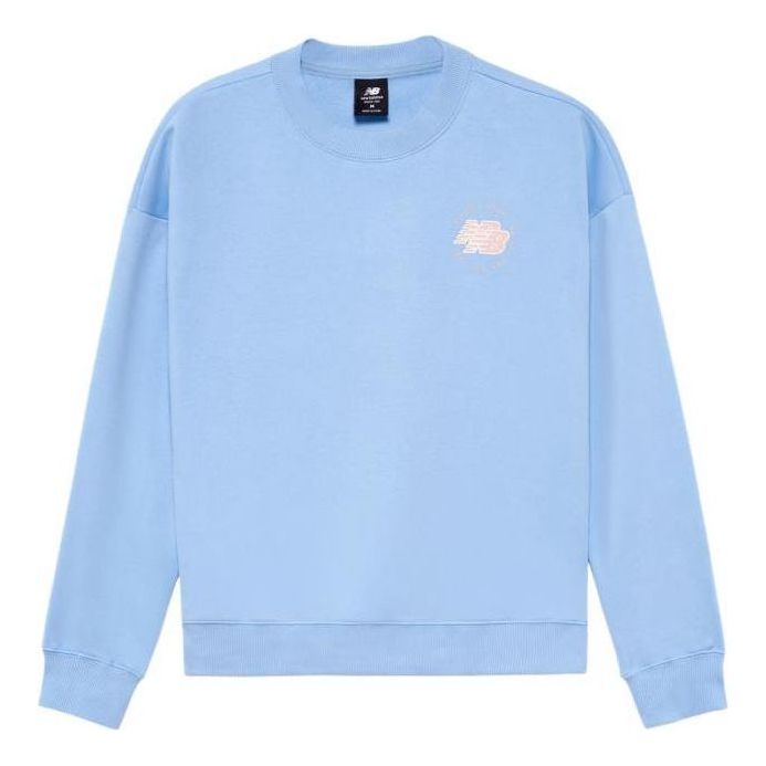 (WMNS) New Balance Logo Sportswear Jumper 'Blue' AWT23336-BLZ