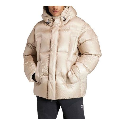 adidas Originals Heavy Weight Down Puffer Jacket 'Beige' IR7134
