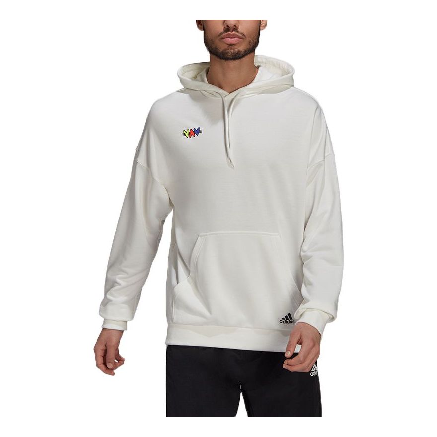 Men's adidas Printing Sports Loose White H61132