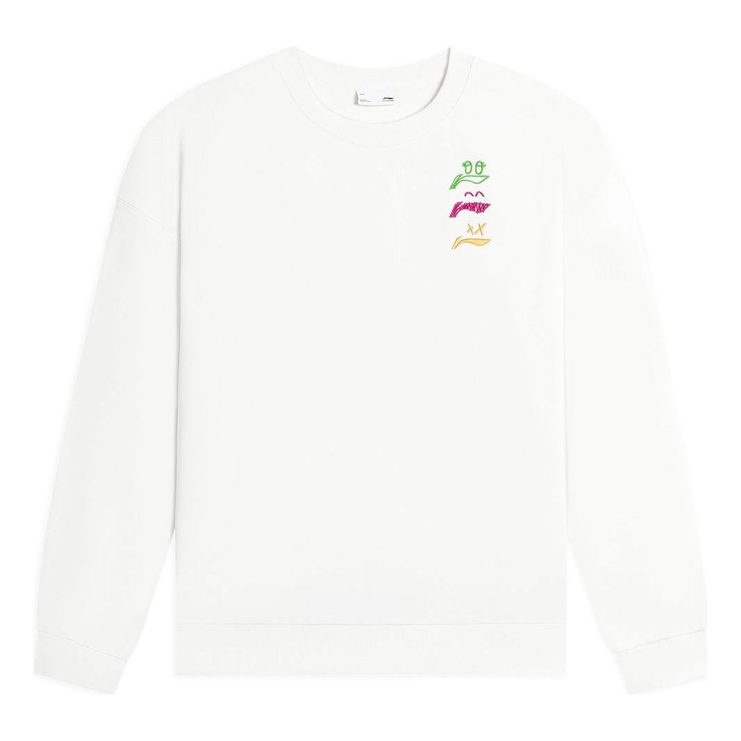 Li-Ning Anything Is Possible Graphic Sweatshirt 'White' AWDSF71-1