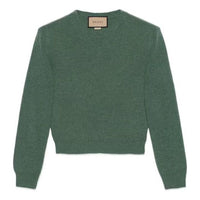 Gucci GG V-Neck Sweatshirt 'Green' 715275-XKCPU-3222