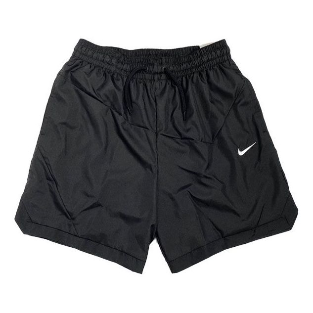 Nike waist Lacing Woven Solid Color Breathable Shorts Black DH7560-011