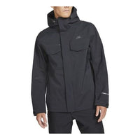 Nike Storm-fit Adv M65 Sports logo Casual Solid Color Hooded Jacket Black DD6873-010