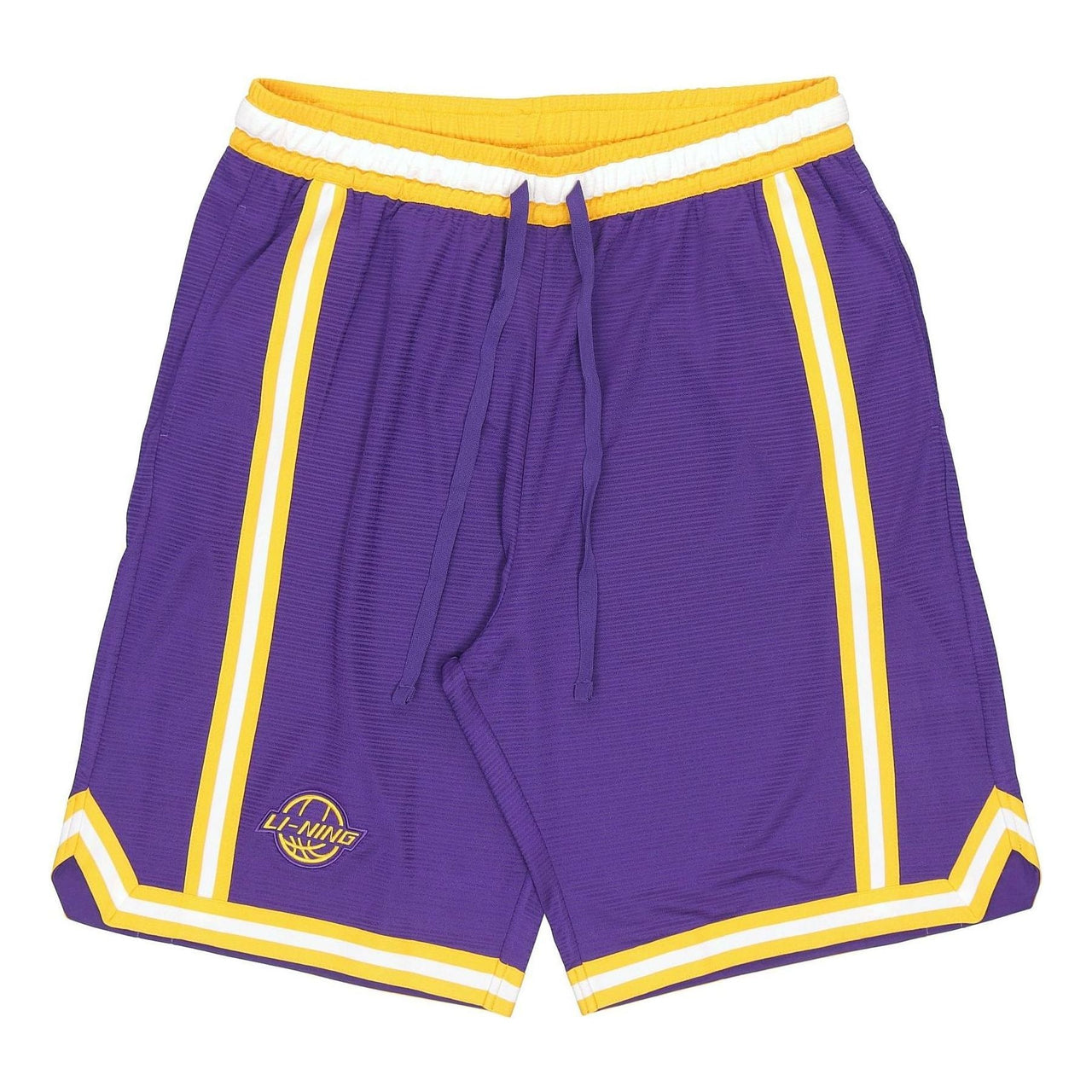 Li-Ning BadFive Quick Drying Basketball Shorts 'Purple Yellow' AAPR353-5