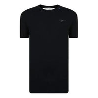 Off-White BackBone Design X Short Sleeve Loose Fit Black OMAA038E191850011091