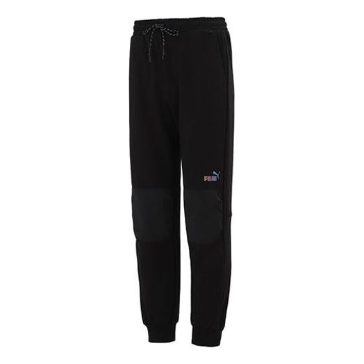 PUMA Logo Sweatpants 'Black' 537031-01