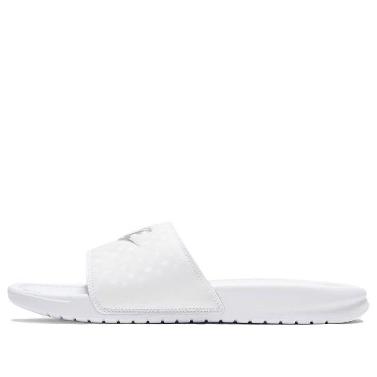 (WMNS) Nike Benassi JDI 'White Silver' 343881-102