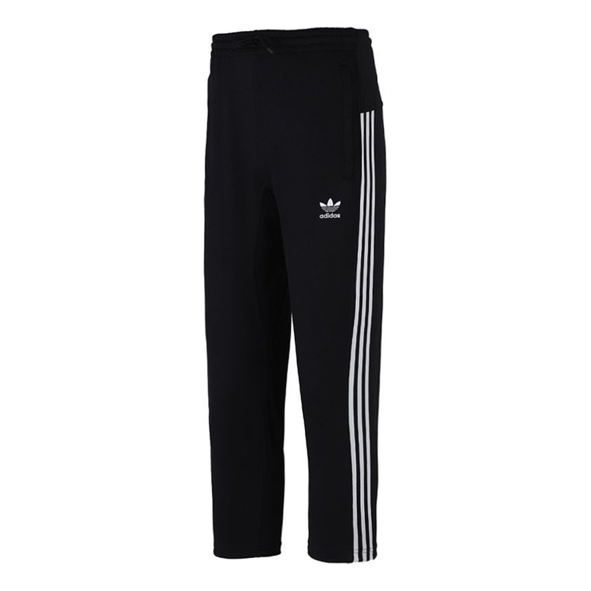 Men's adidas originals Athleisure Casual Sports Loose Running Long Pants/Trousers Black H09121