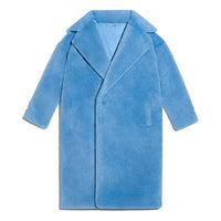 adidas originals x Ivy Park Crossover Plush Long Large Jacket Couple Style Blue H18983
