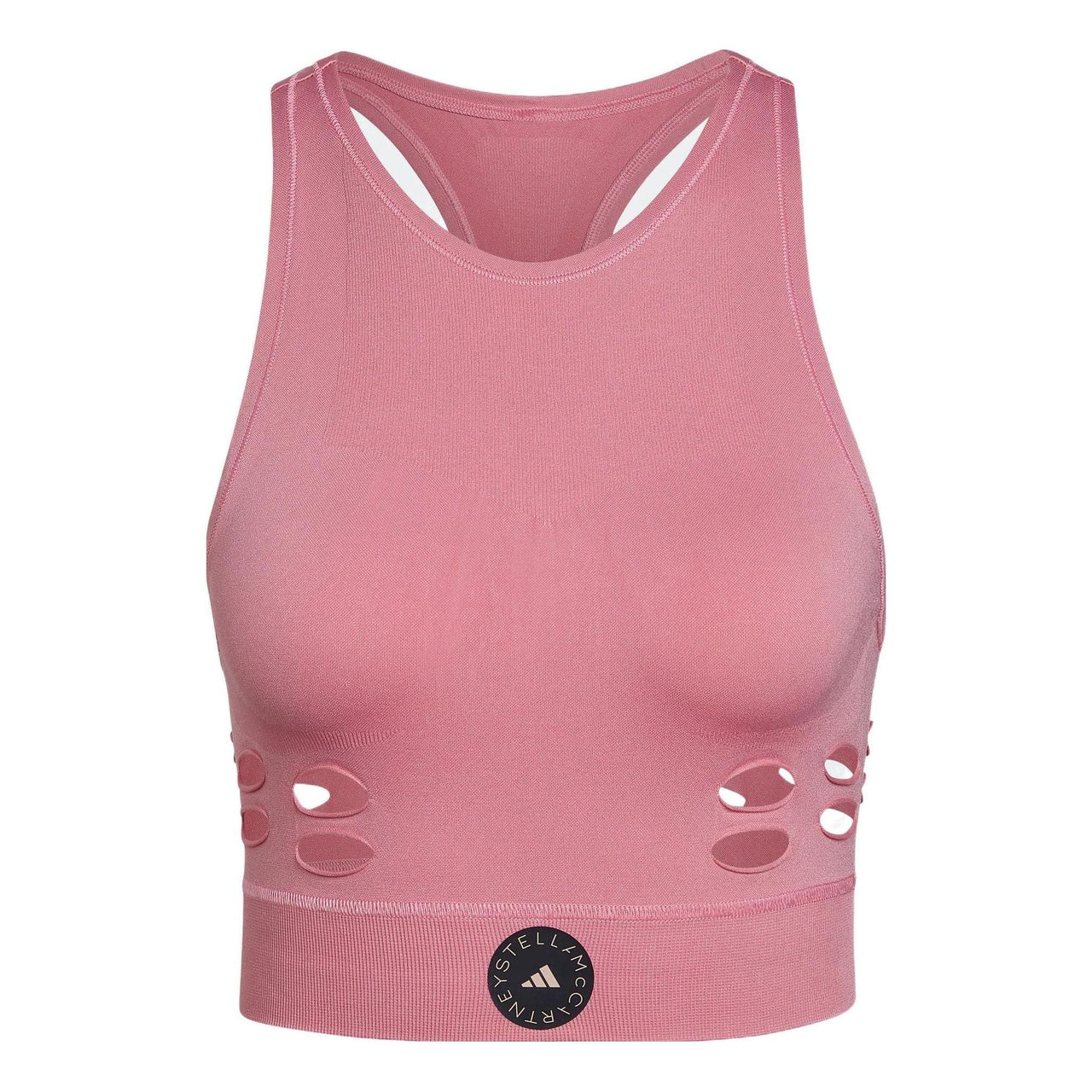 (WMNS) adidas by Stella McCartney TruePurpose Yoga Knit Crop Top 'Pink' HD9071
