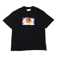 Men's Nike Eye Pattern Logo Printing Round Neck Casual Short Sleeve Black T-Shirt DX5832-010