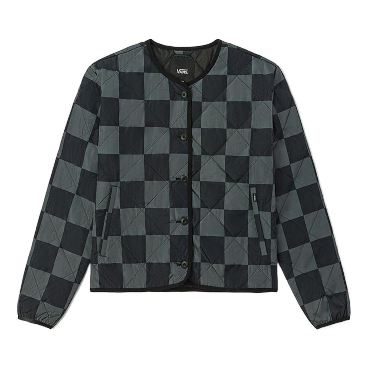 (WMNS) Vans Outdoor Club Forces Check Liner Jacket 'Grey Black' VN00043RKOU
