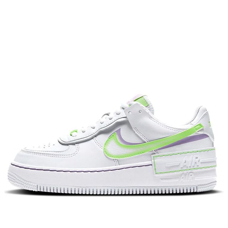 (WMNS) Nike Air Force 1 Shadow 'White Electric Green' DD9684-100