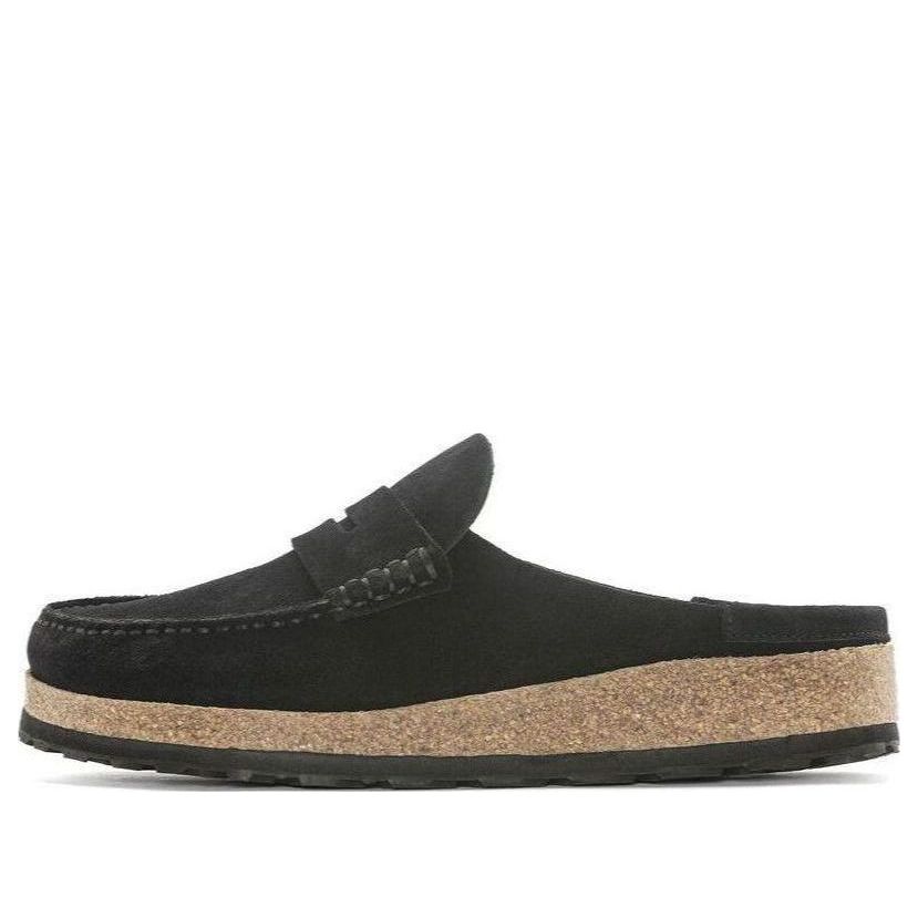 Birkenstock Naples Suede Leather 'Black' 1024880