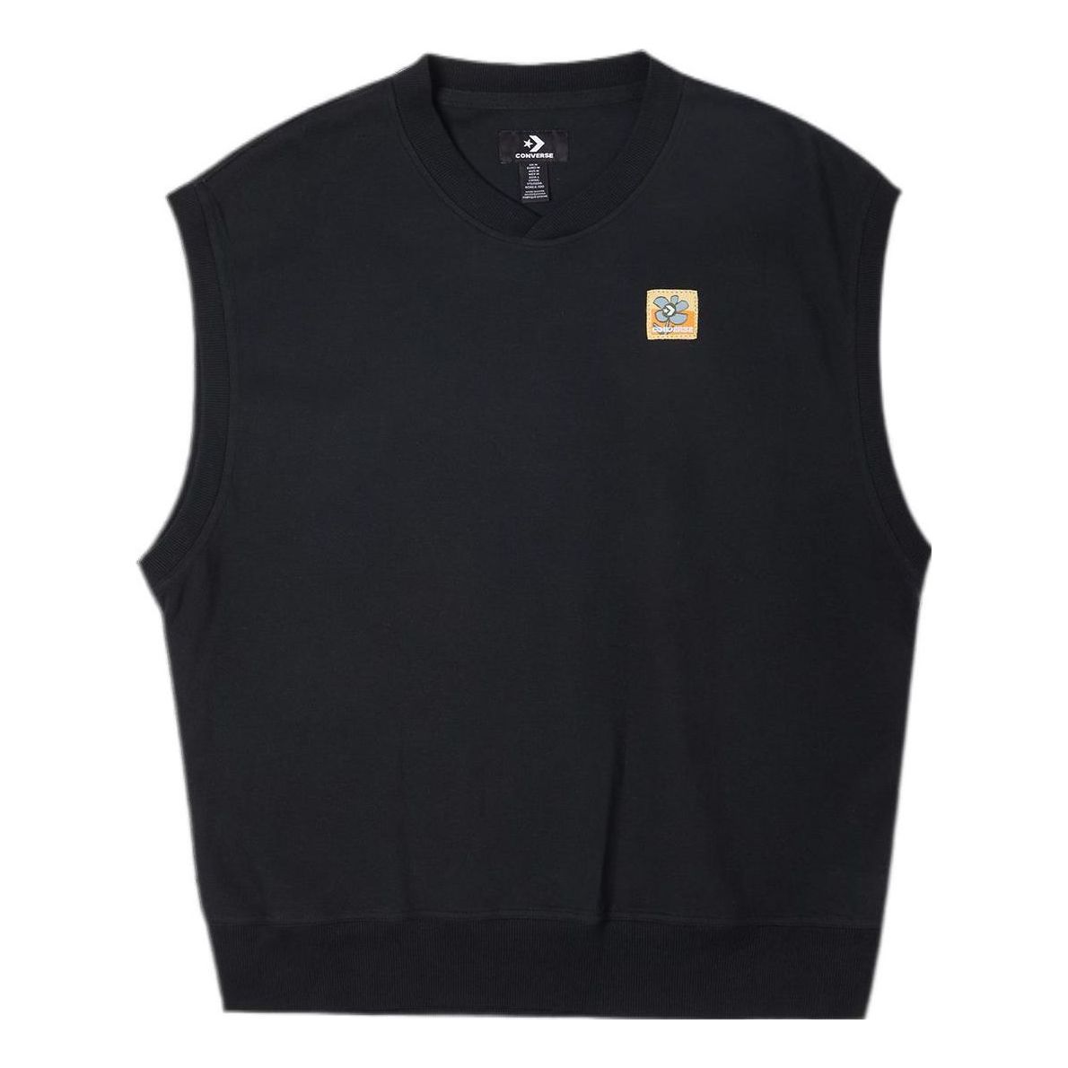 Converse Double Twill Knit Vest 'Black' 10022919-A02