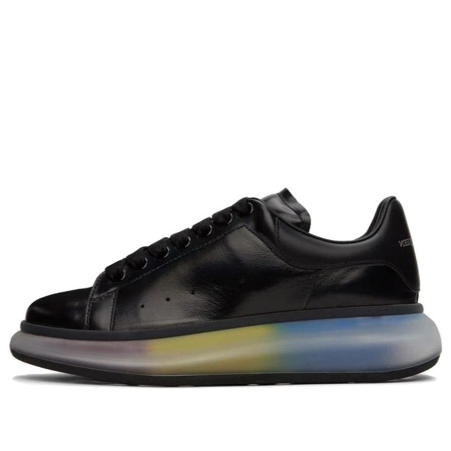 Alexander McQueen Larry Leather Sneakers 'Black Multi' 711153WICN11049