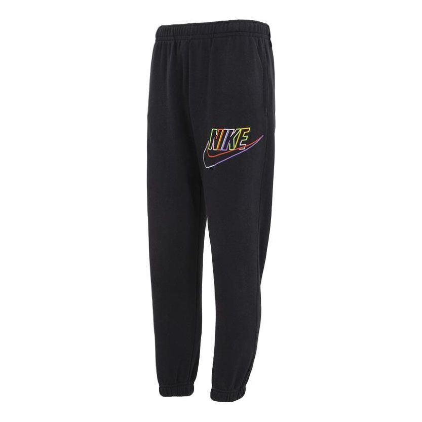 Nike Rainbow Logo Pants 'Black' DX0800-010